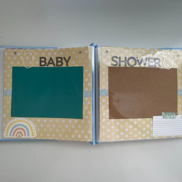 8x8 Baby Boy Premade Scrapbook, Baby Shower Gift, Christmas Gift for New Mom - Picture 6 of 15